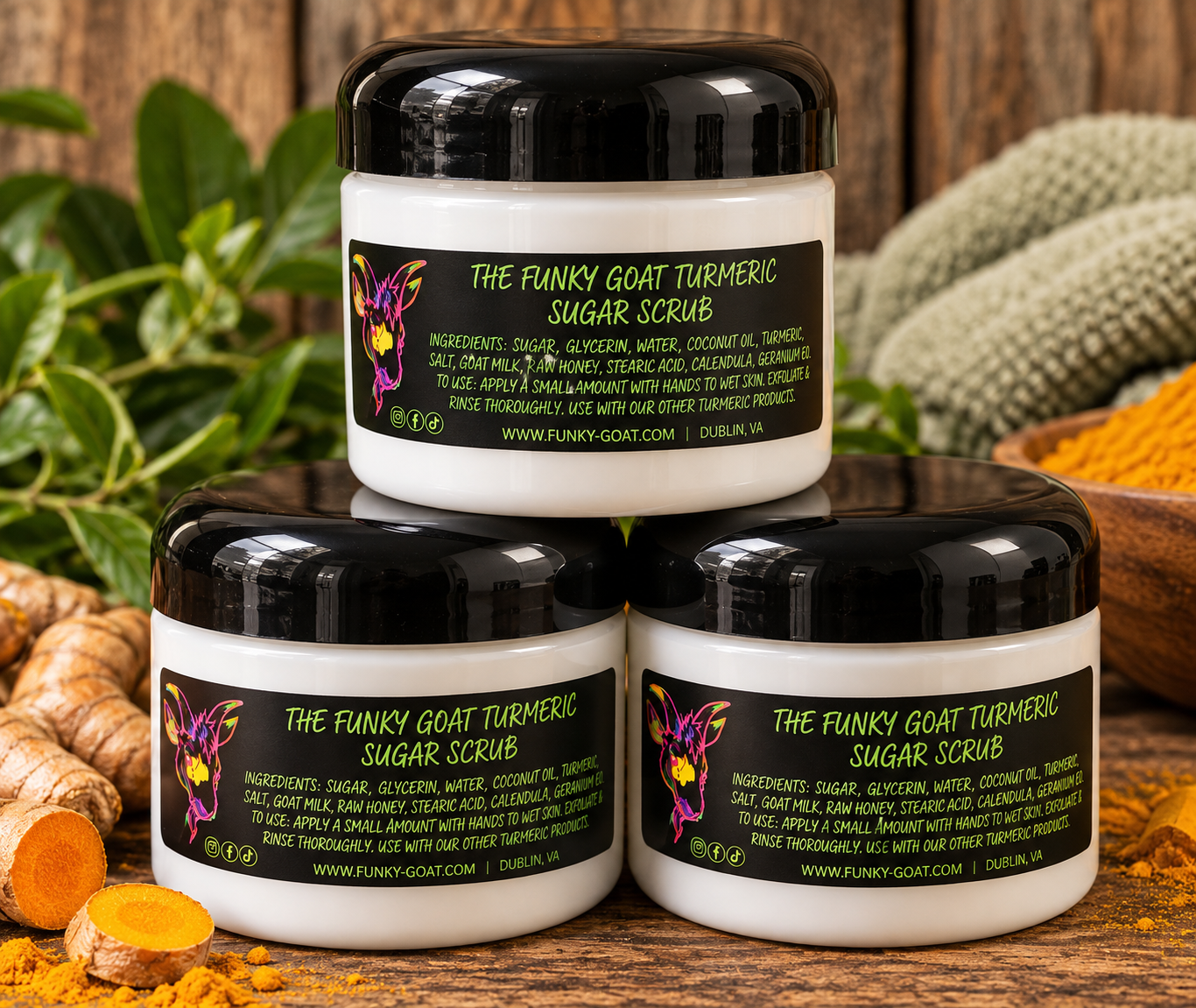 Funky Goat Turmeric Sugar Scrub