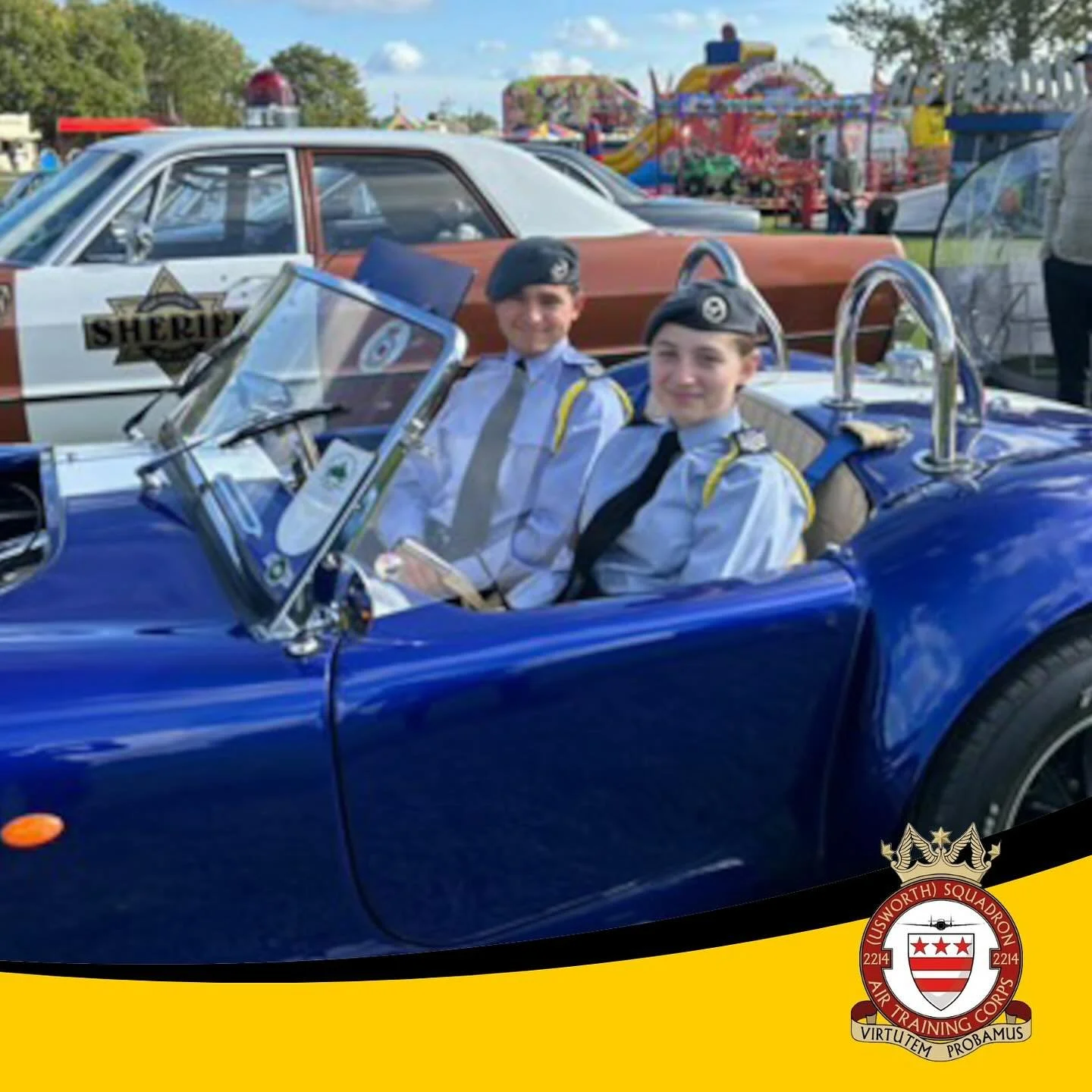 It’s been a busy weekend for 2214…
Firstly, on Saturday, 10 of our cadets were out in the community, spreading the light blue footprint and raising funds for the @raf.association Wings Appeal at the Washington Carnival in Albany Park.