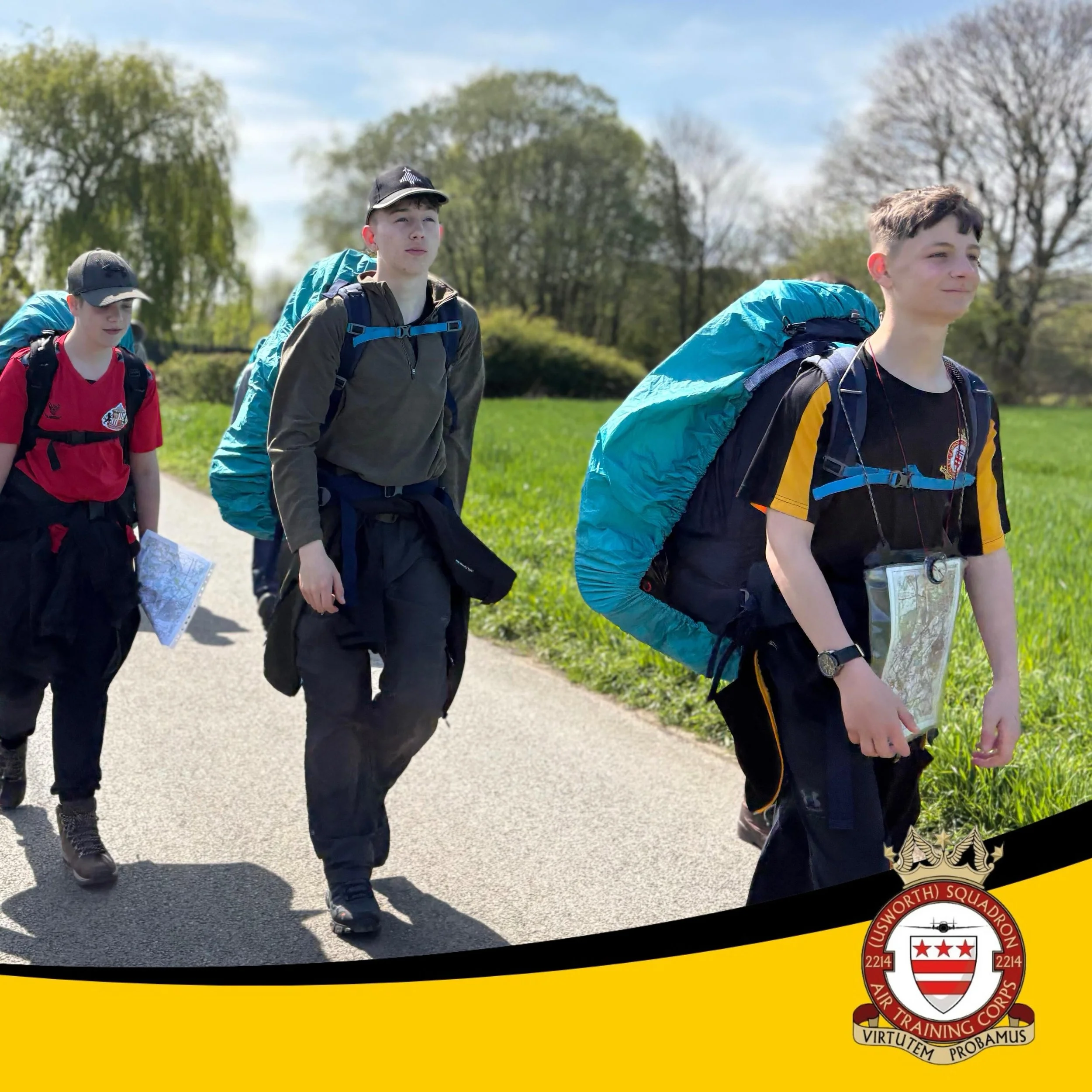 🥾 DOFE IN DURHAM ⛺️

Over the weekend, seven cadets from 2214 began the expedition section of their Bronze Duke of Edinburgh Award, completing the tough but fun practice weekend.

Corporals Allan and Hattersley, alongside Cadets Graham, Hall, Sanchi