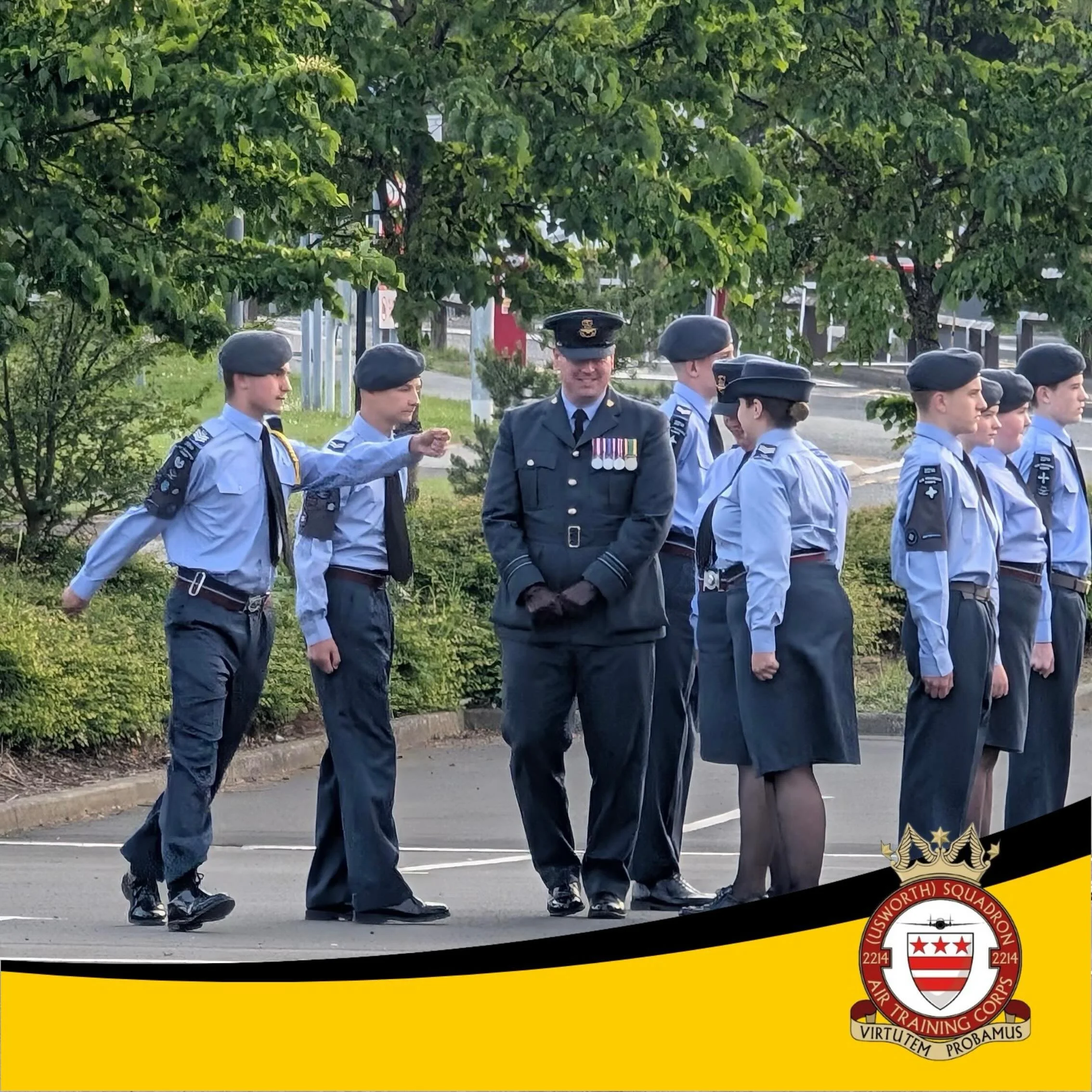🥉ANNUAL FORMAL INSPECTION 🫡

On Tuesday, we welcomed Deputy OC Durham Northumberland Wing Air Cadets Squadron Leader Burton to the squadron for our Annual Foral Inspection.

Accompanied by the Deputy Wing Warrant Officer, Sqn Ldr Burton took the ti