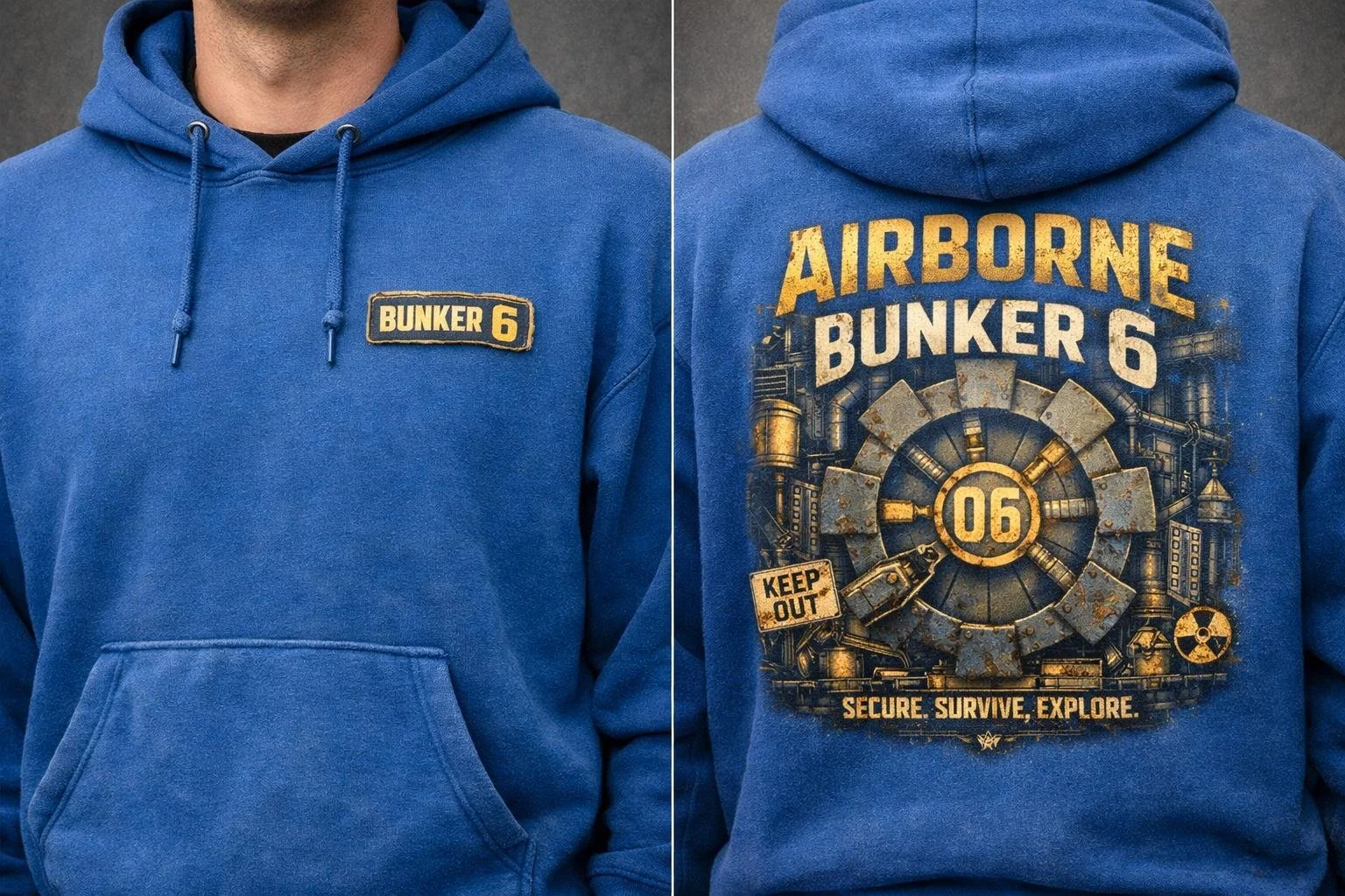 BUNKER 6 HOODIE (BLU) 2026
