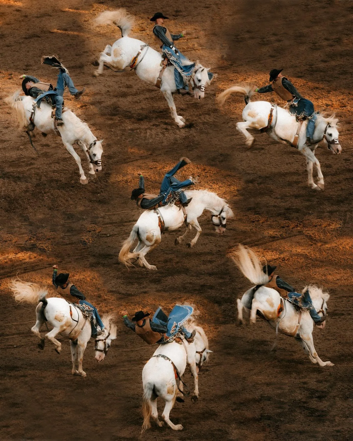 Not my first rodeo. 🐎

One of my favorite sports photographers, known for his sequenced composite imagery at the Olympics is @geofflowe.  This project was inspired by his work.