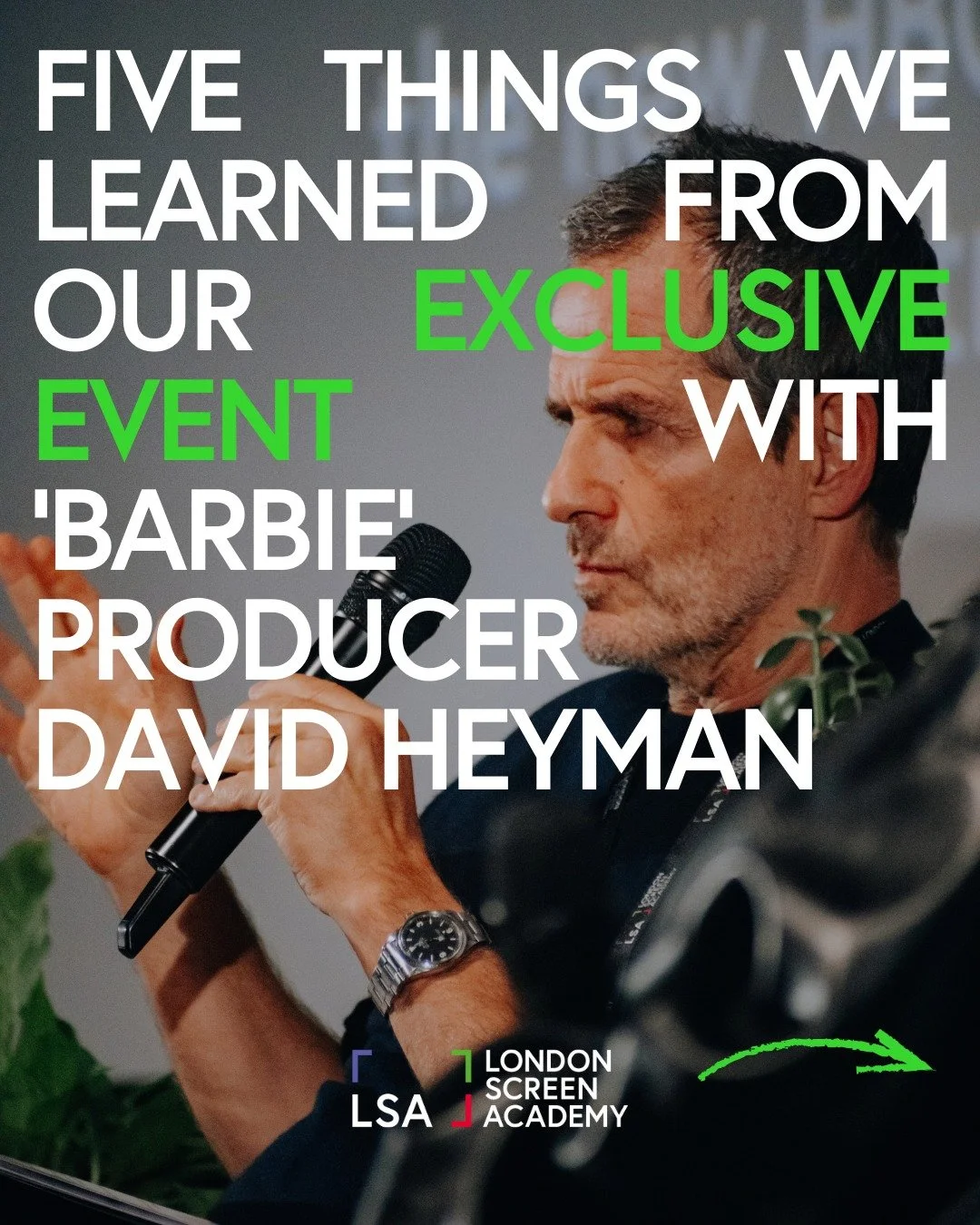 What happens when you bring the right people into the same room 🤍
Last week&rsquo;s invite-only masterclass with David Heyman was all about connection, shared learning, and real conversations that don&rsquo;t happen online.

Our community showed up 