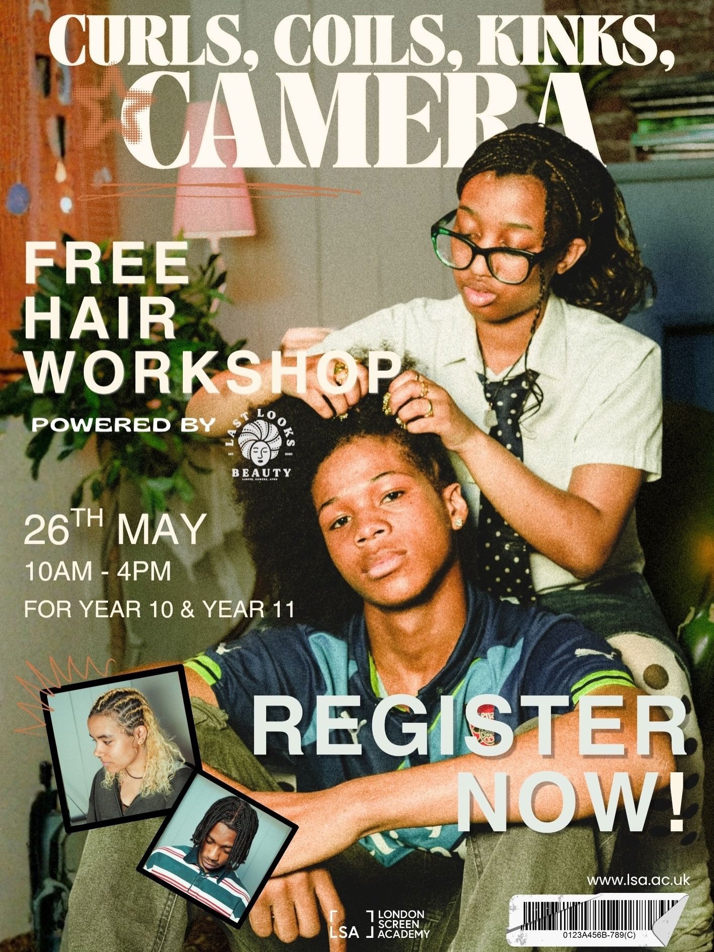 New Workshop Alert 🚨 New Poster Alert

CURLS, COILS, KINKS &amp; CAMERA 🖤📸 

New hair workshop based on textured hair (3b - 4c) come learn about products, hair care and protective styles. 

SIGN UP NOW - Link in bio!

Crew:
DOP - Ayma Miah 
Gaffer