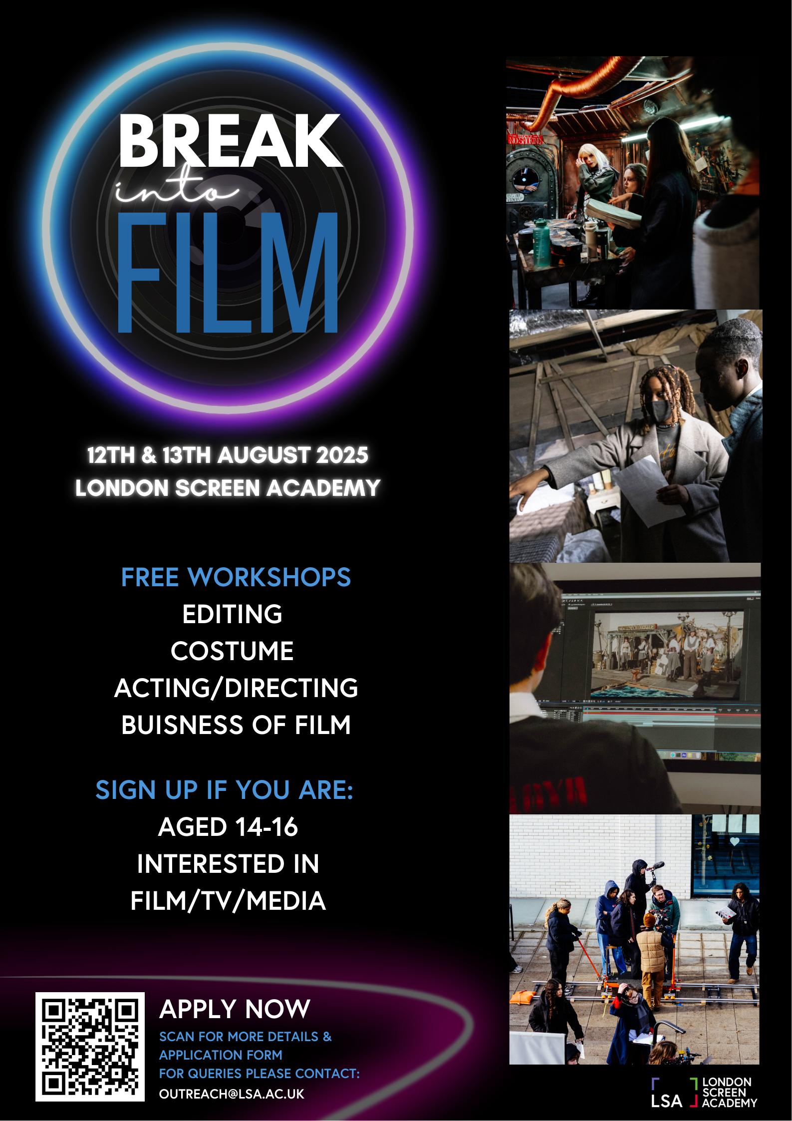 Break Into Film (Free Workshops)