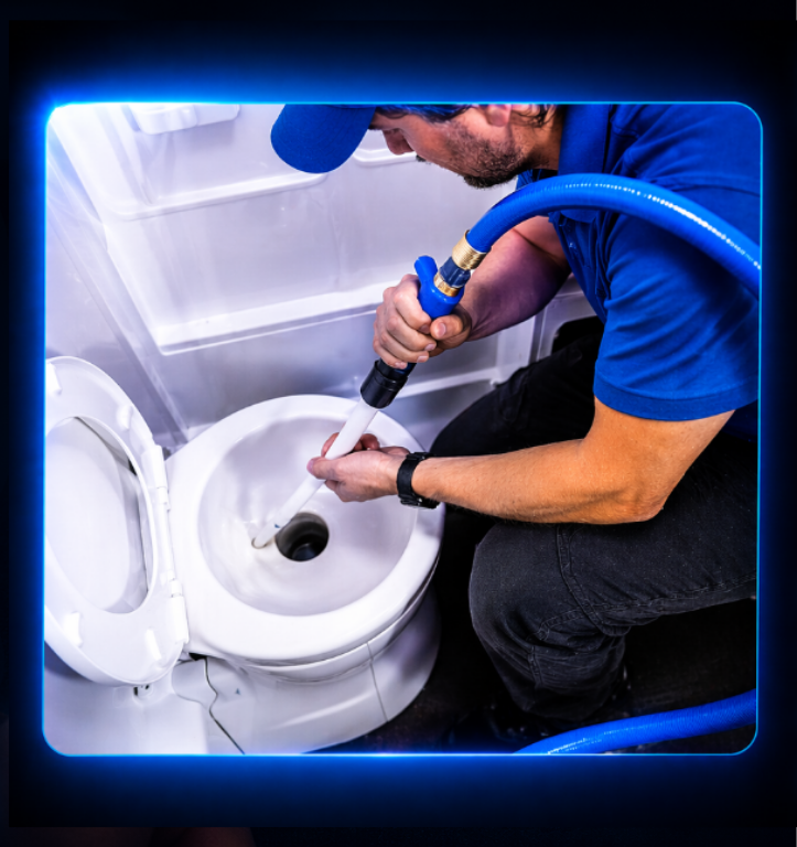 mobile RV tank cleaning tank clogs.