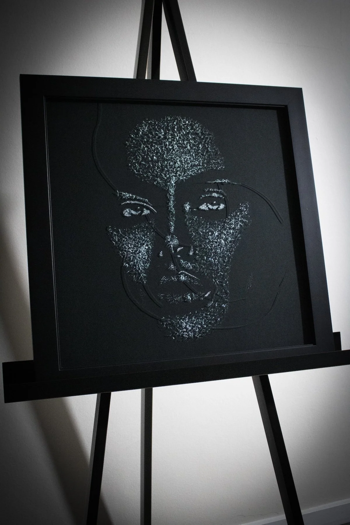 Dreaming_on_Easel_Shattered Glass Art_AgnesBuronyi.JPG