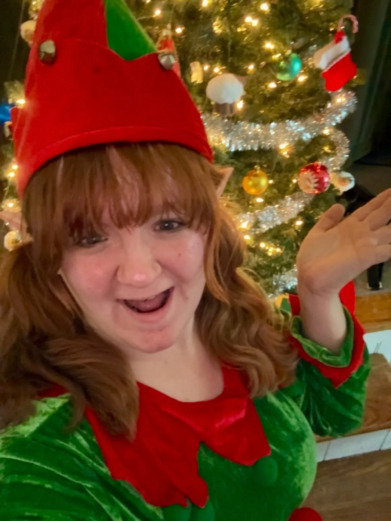 Mimi the Elf is so excited to see everyone again! She heard how all her friends made it on the nice list this year and now she can&rsquo;t wait to visit all of you this year!❄️