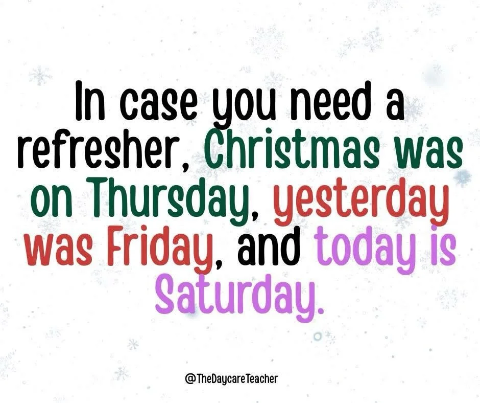 The days are all mushing together when we get breaks!😂