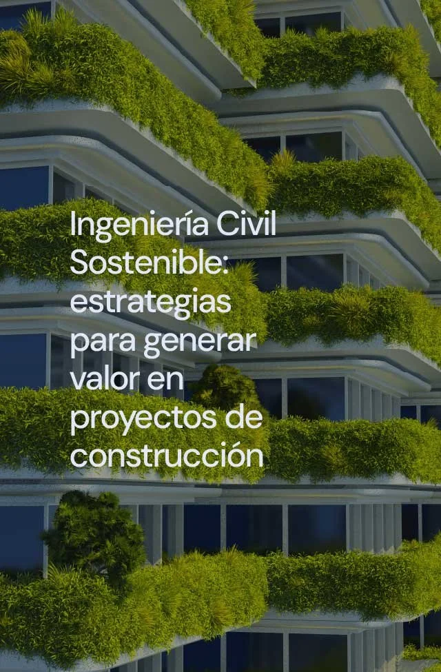 Ingeniería Civil Sostenible: estrategias para generar valor en proyectos de construcción