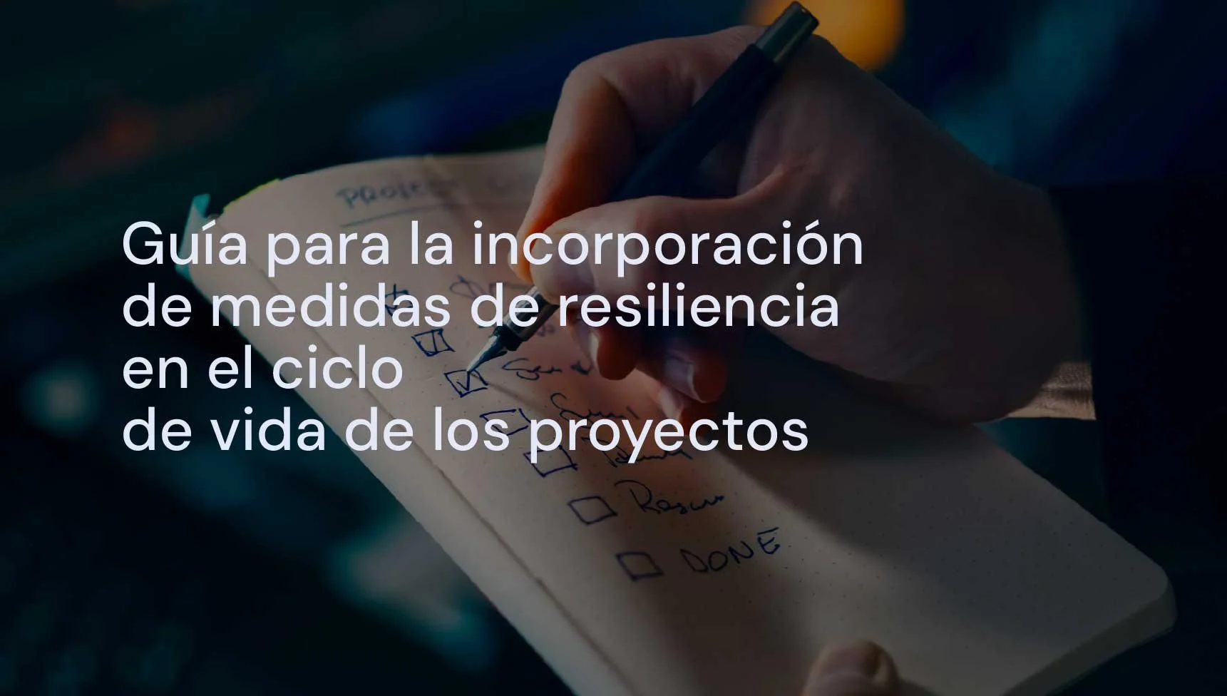 Guía para la incorporación de medidas de resiliencia en el ciclo de vida de los proyectos