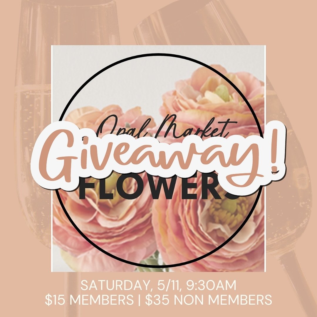 🚨GIVEAWAY!!🚨

We are so excited for our event coming up on Saturday and we want to be sure you get there! We are giving away 2 spots to our FORM + Bouquets event! Come take class, make your own bouquet, and sip some bubbly! 

Here&rsquo;s how to en