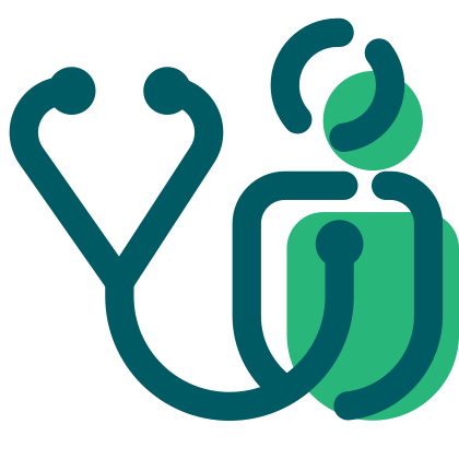 A stylized icon of a spoon with a leaf, representing food or cooking.