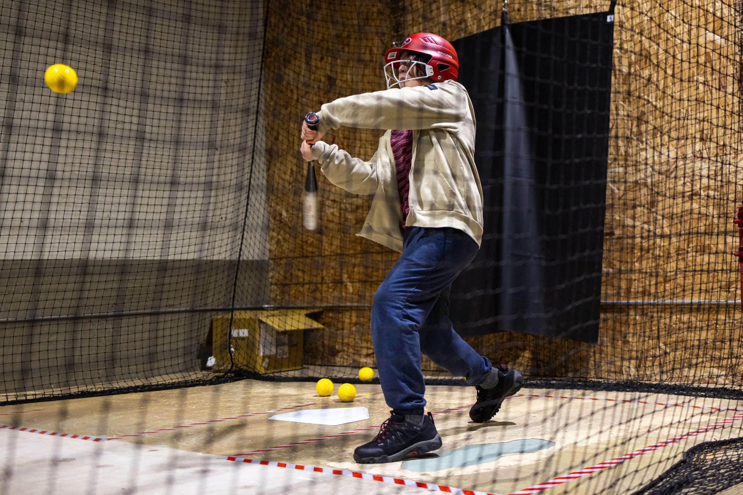 Batting Cage, Baseball, Softball, indoor, sports, Eugene, Family Fun, Kids
