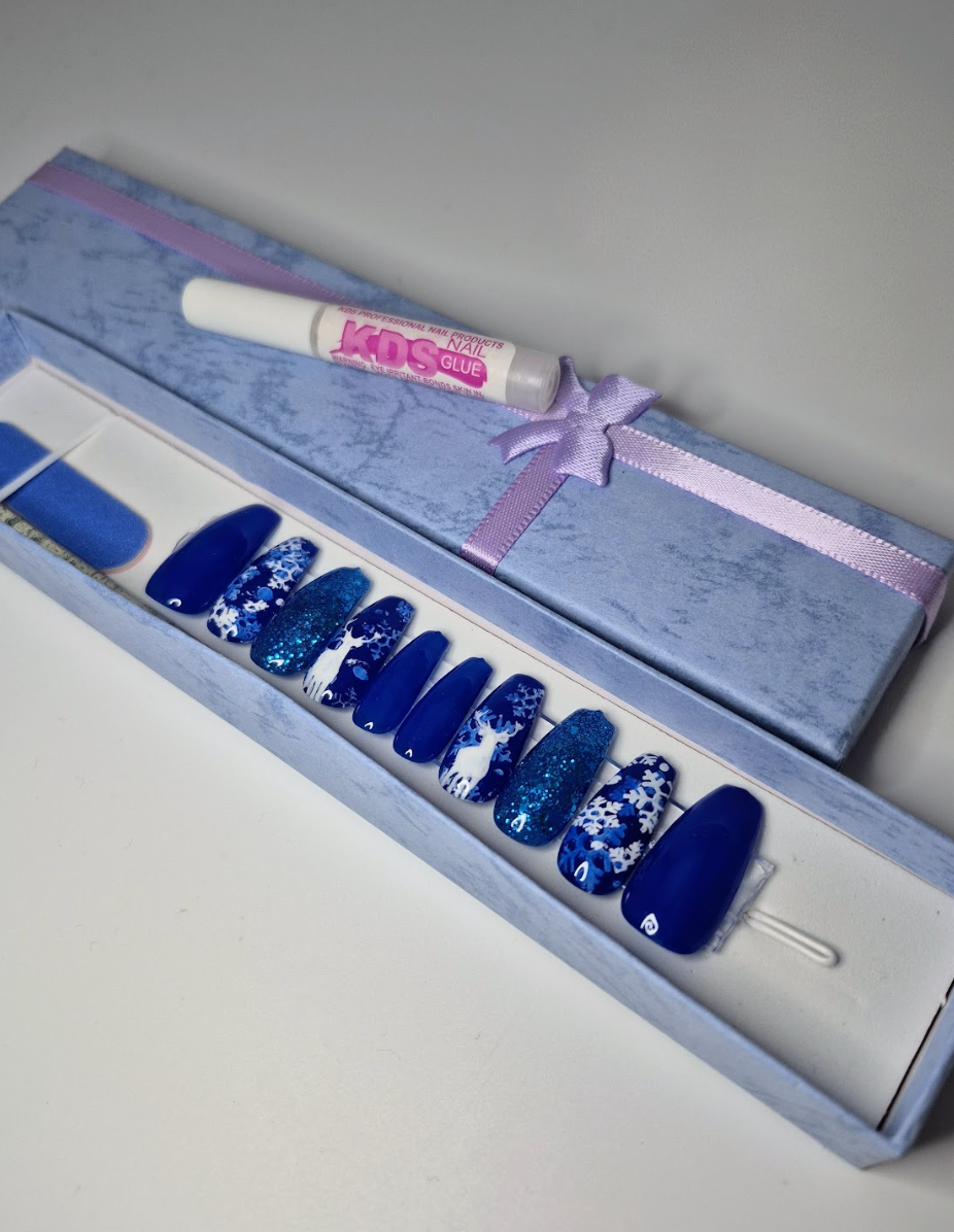 Frosted Layers Press-On Nails