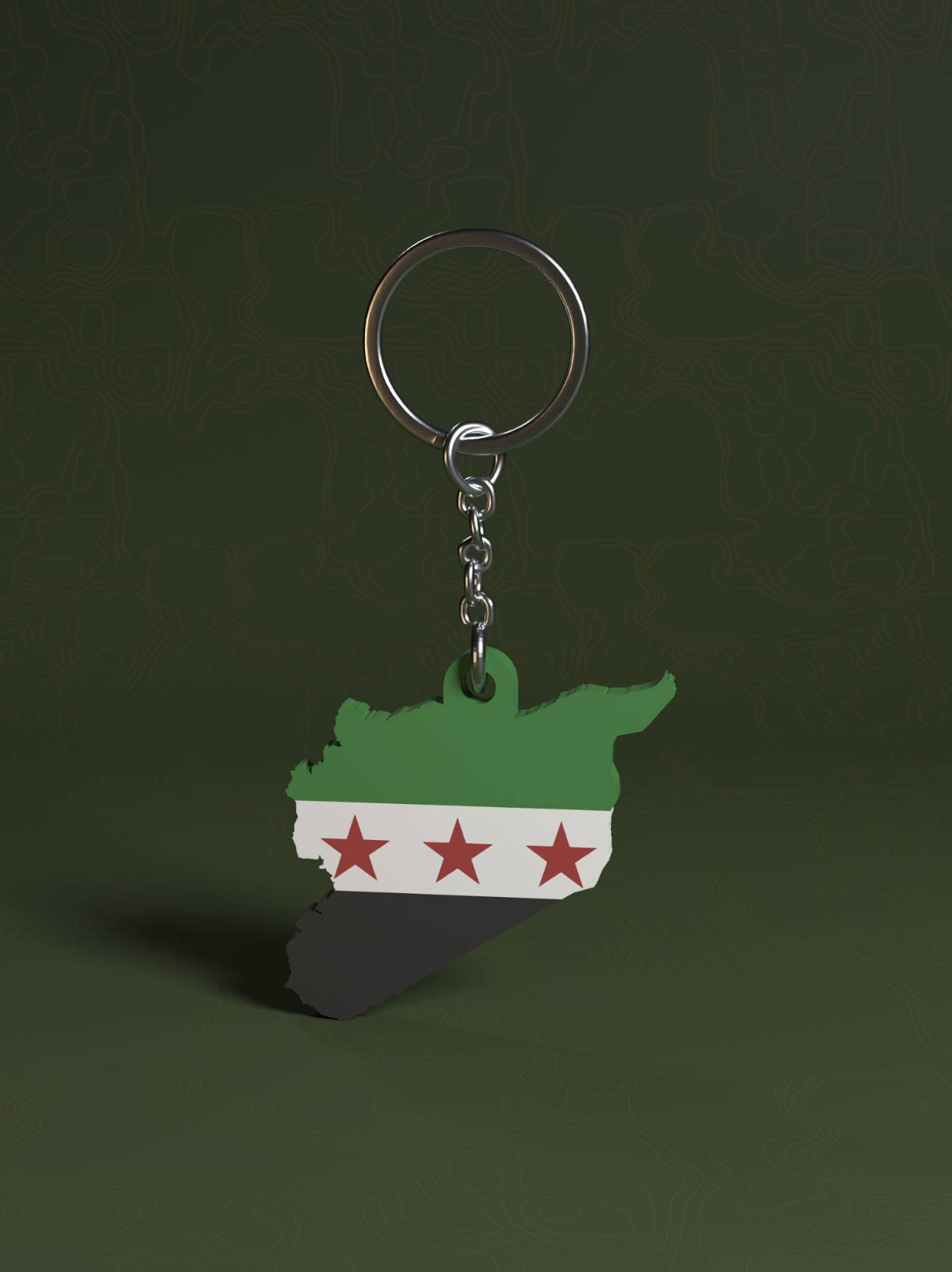 Syria Keychain