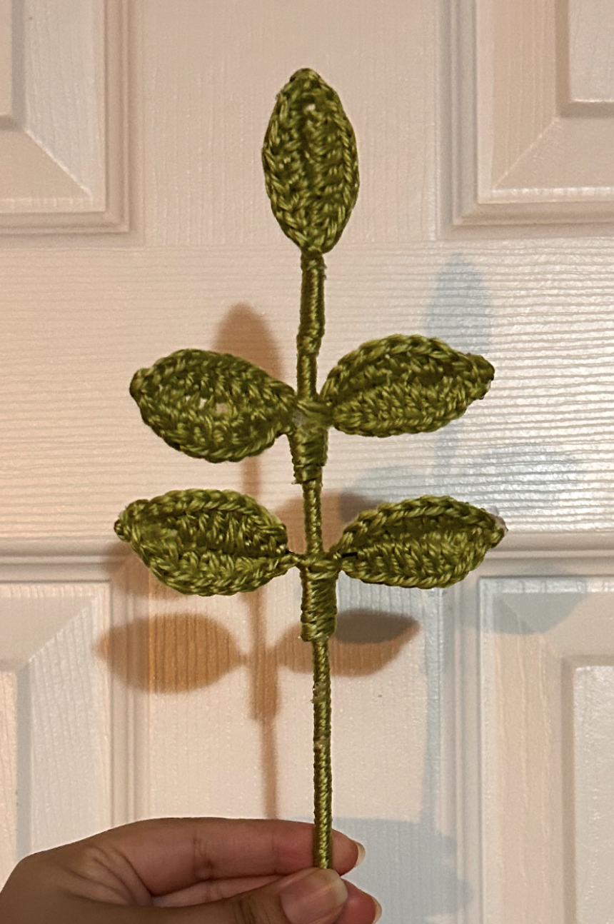 Crochet Green Leaves