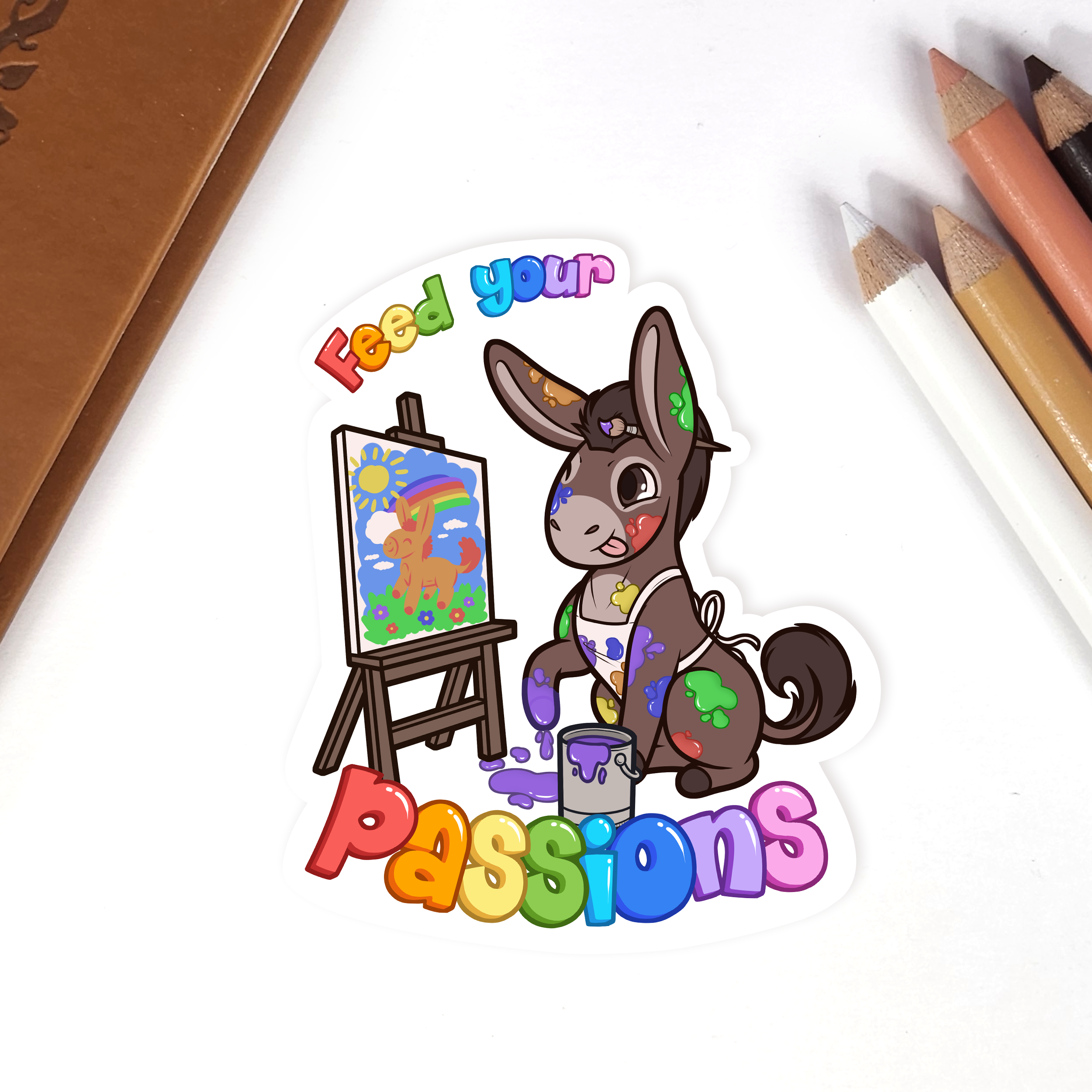 Feed Your Passions Sticker