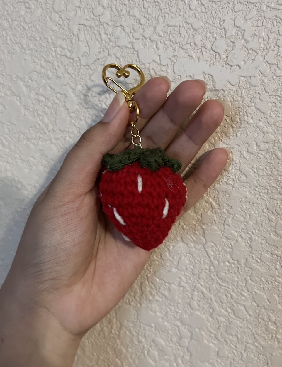 Crochet Strawbery Keychains