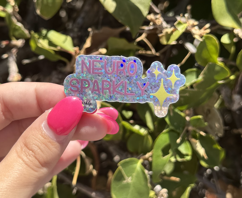 Neuro Sparkly Glitter Sticker
