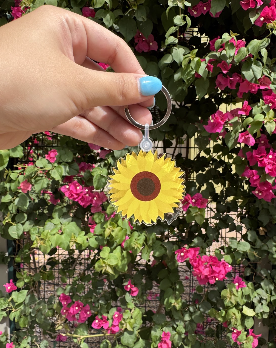 Sunflower Keychain