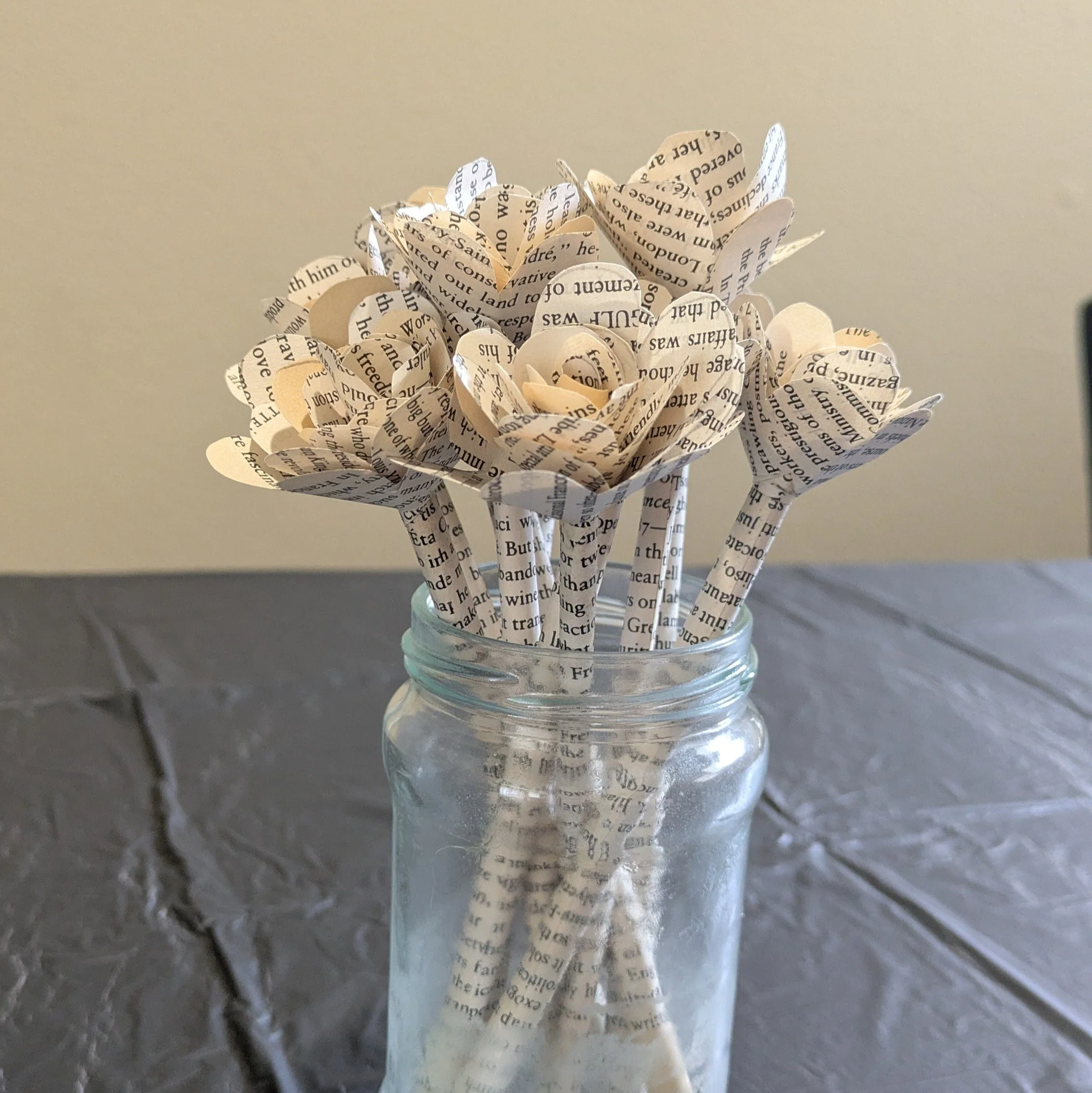 Book Page Roses