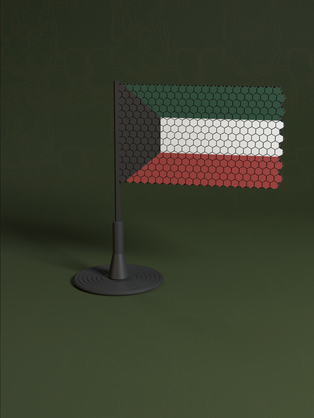 Kuwait Flag Pole