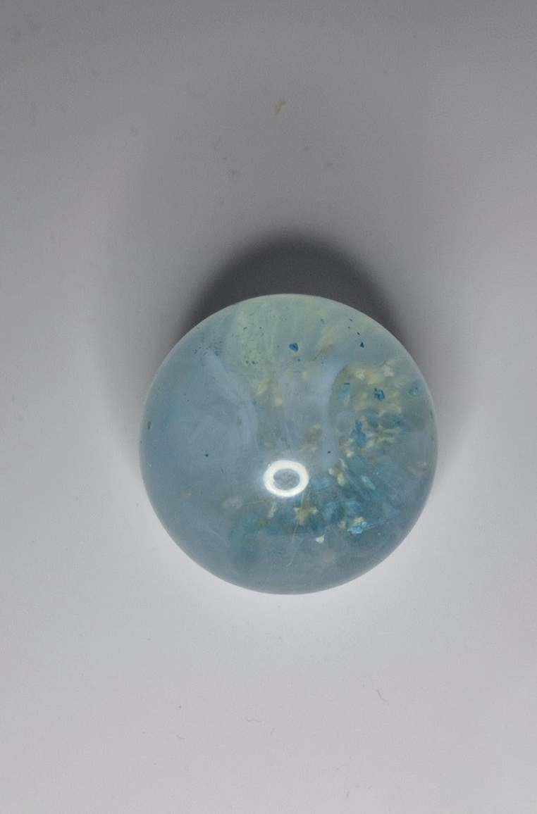 Cloudy Blue Flower Orb
