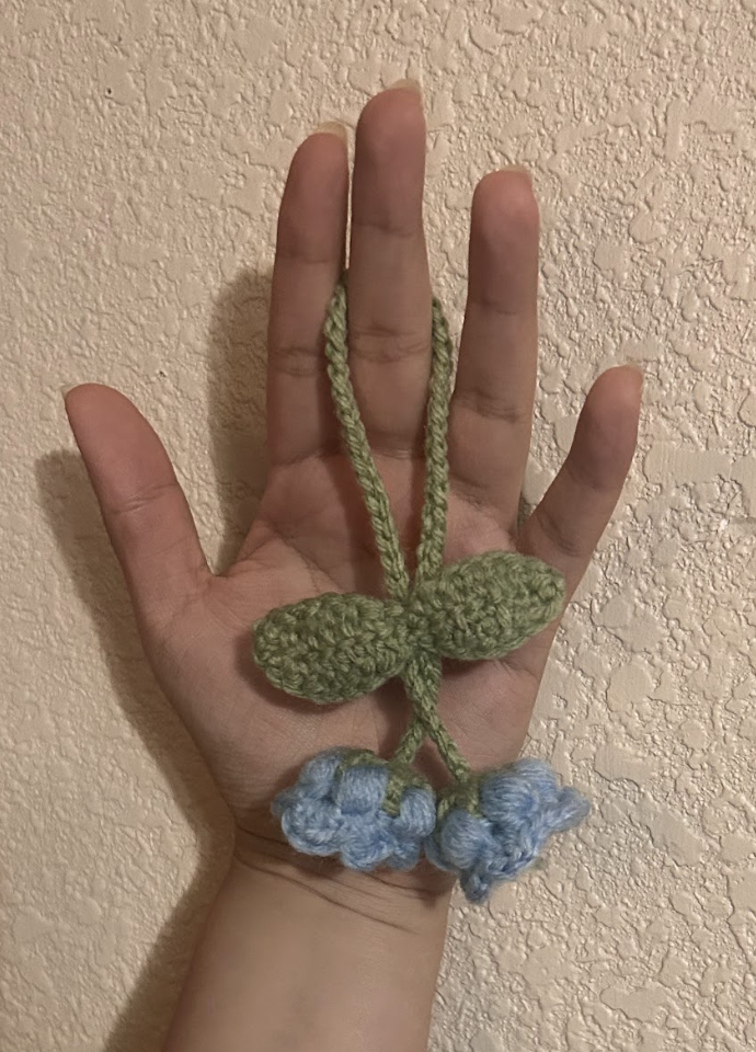 Crochet Lily Of The Valley Keychain