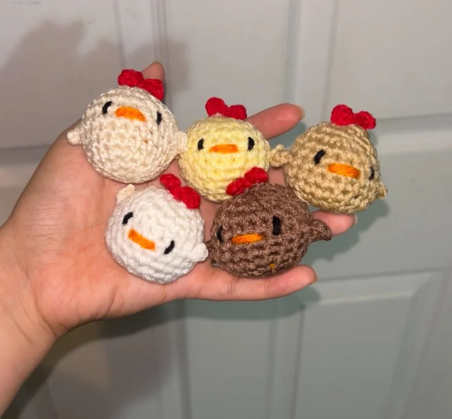 Crochet Mini Chickens