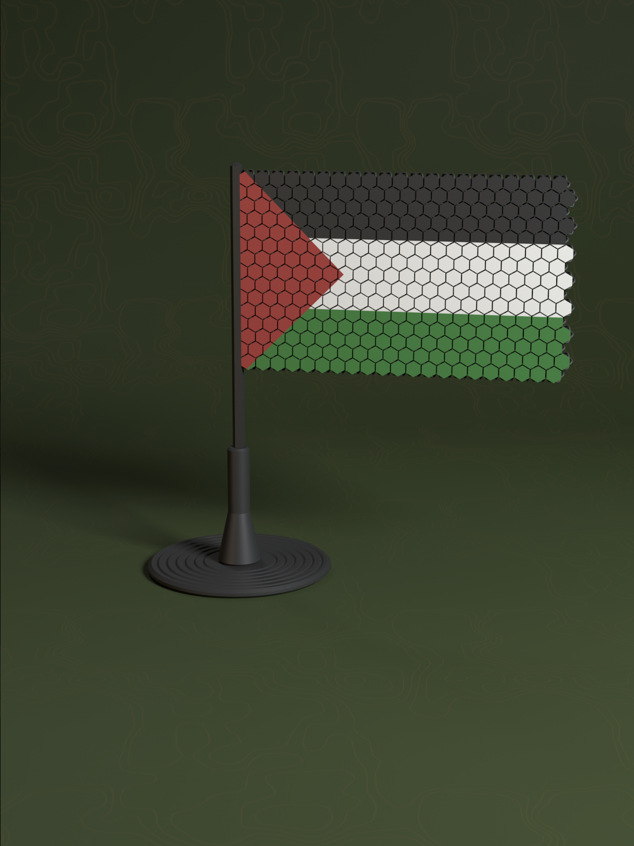 Palestine Flag Pole