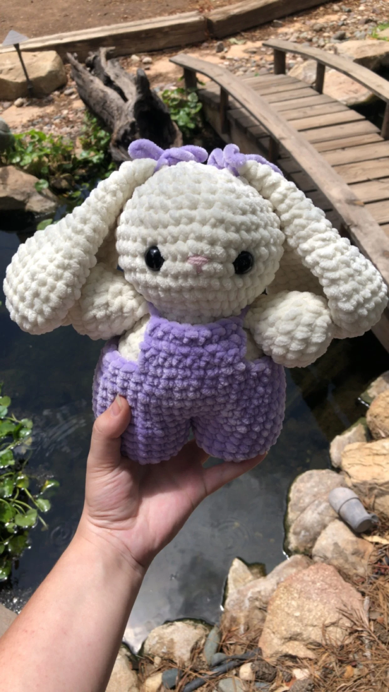 Baby Bunny In Overalls