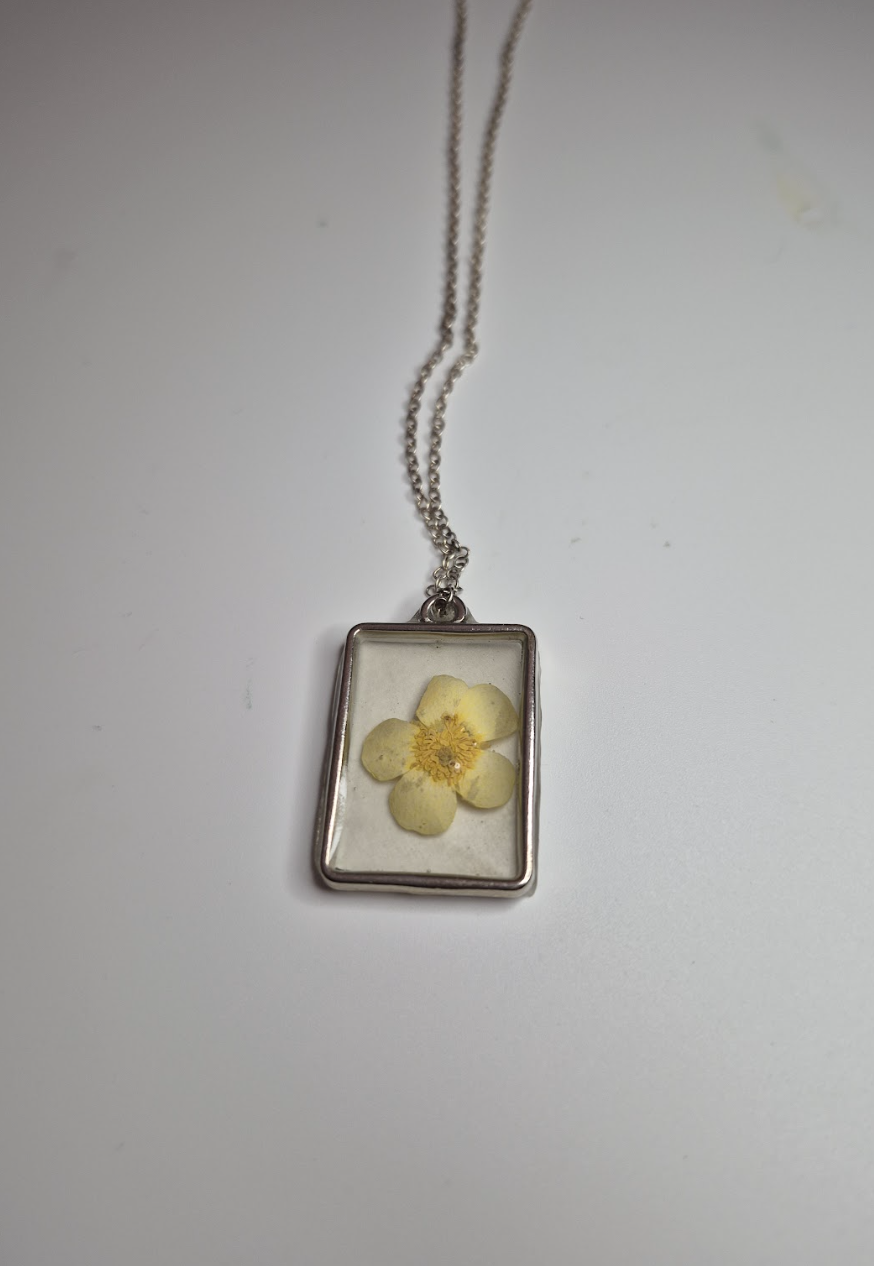 Yellow Flower Necklace