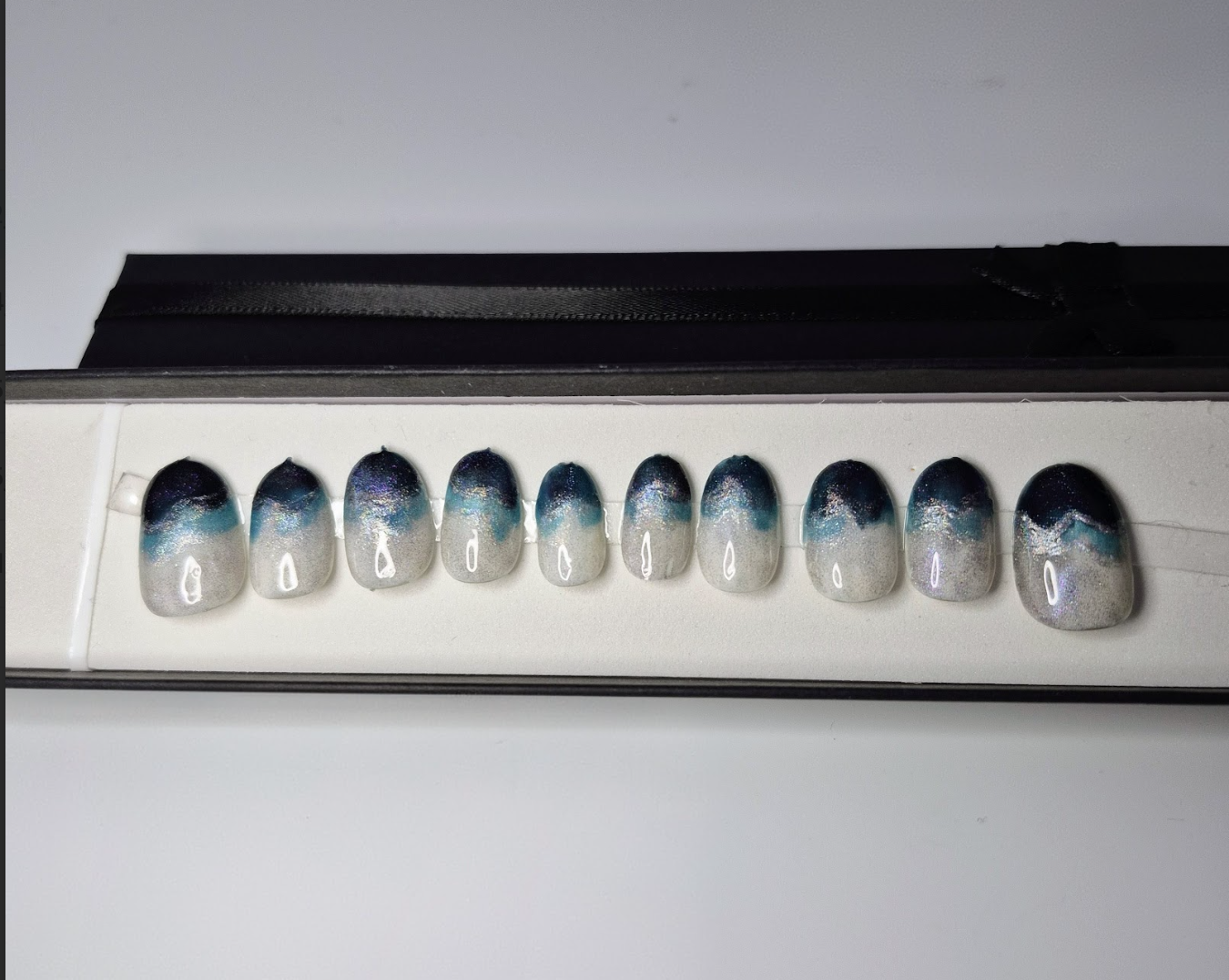 Nebula Shore Press on Nails