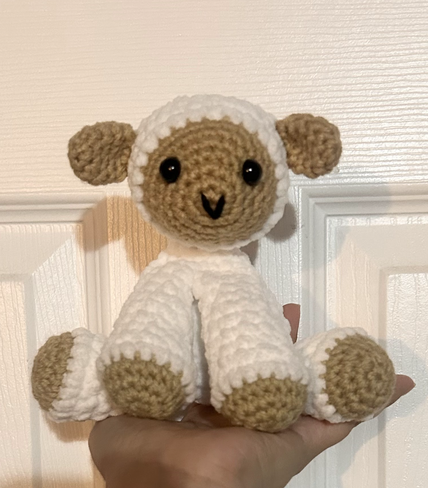 Crochet Fluffy Lamb