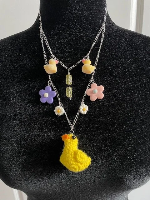 Flower Duck Charm Necklace.jpeg