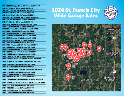 City Wide Garage Sale — St. Francis Chamber