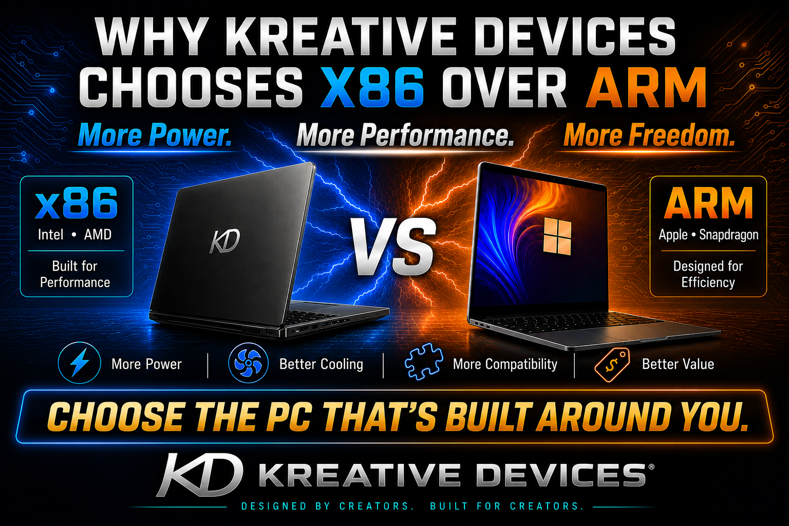 Why Kreative Devices Chooses X86 Over Arm