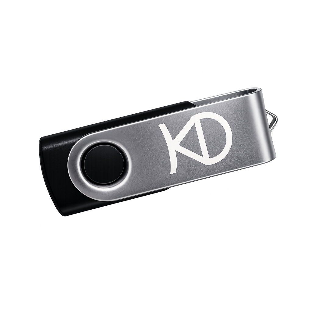 Custom Logo USB 2.0 Flash Drives - [10 PCS]