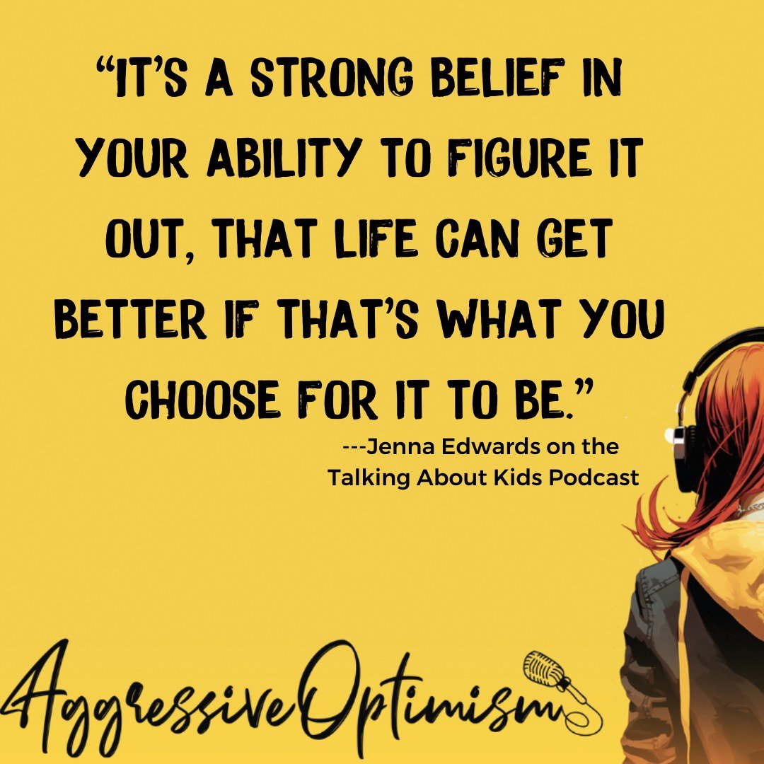 Belief in your ability to figure it out is the cornerstone of resilience and the foundation for the Aggressive Optimism mindset. 🌟 

On the &quot;Talking About Kids&quot; podcast, I shared this nugget of wisdom that has guided me through life's twis