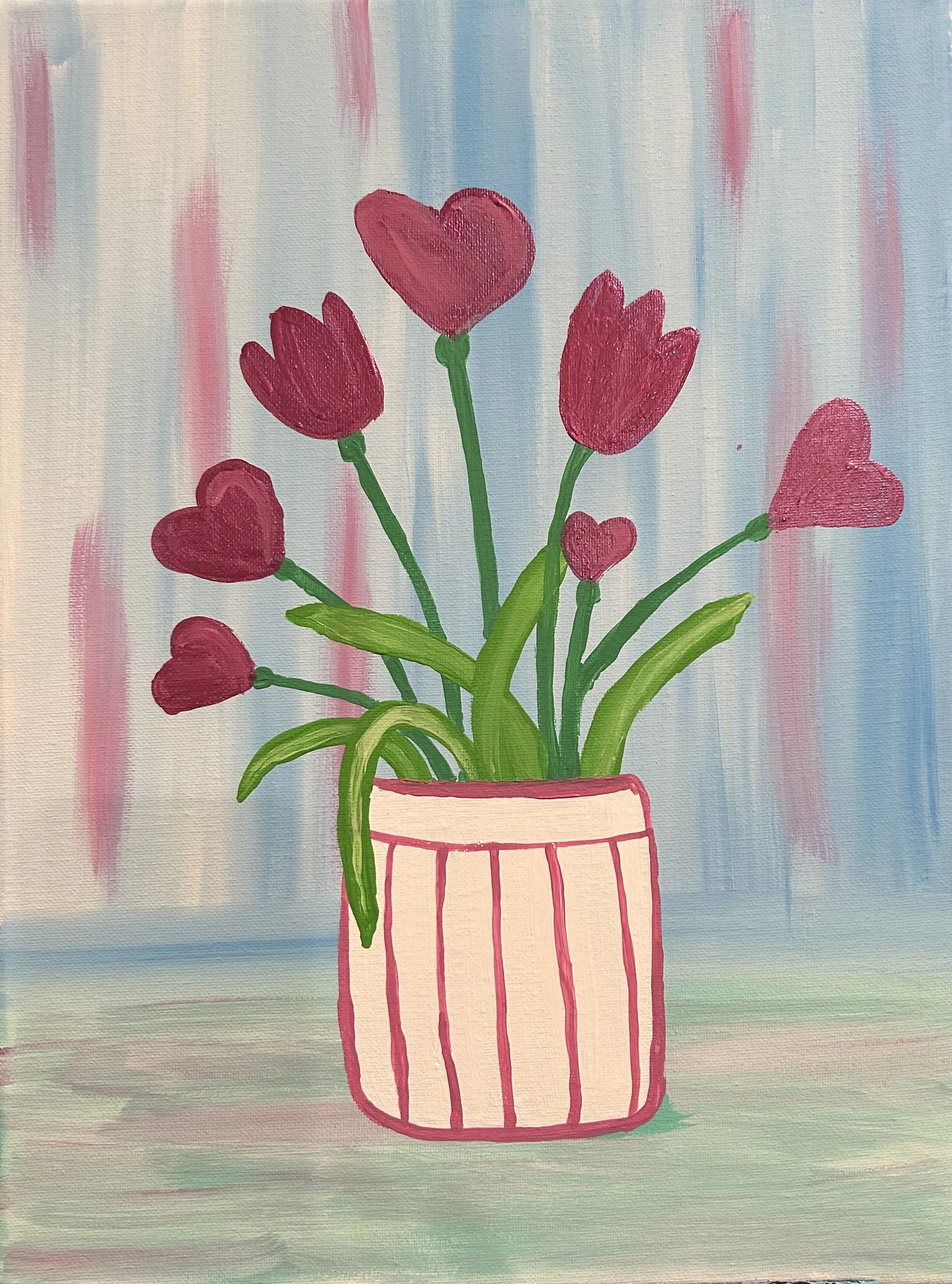 Paint Party: Hearts and Tulips