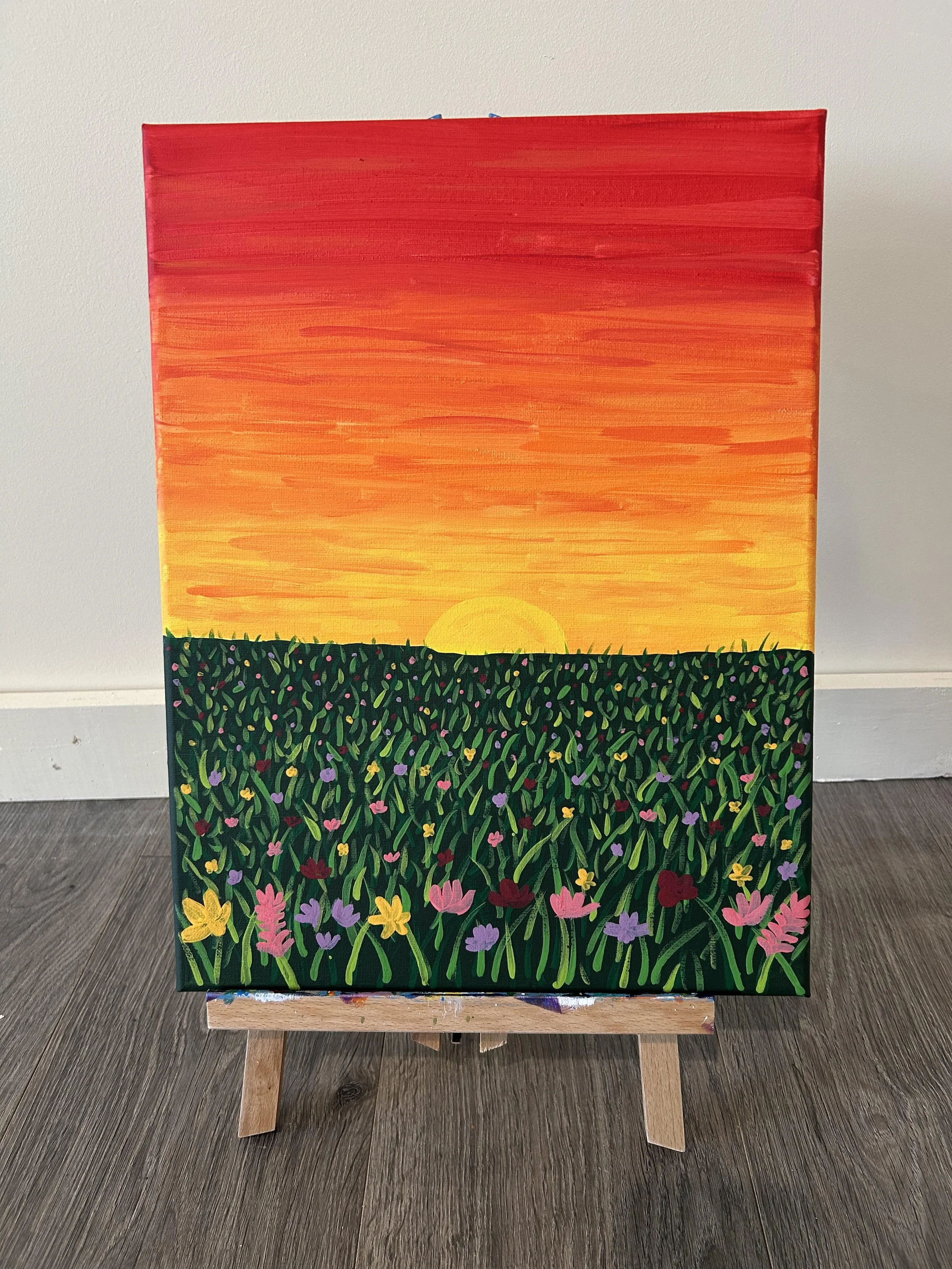 Paint n Sip: Wildflowers at Sunset SOLD OUT
