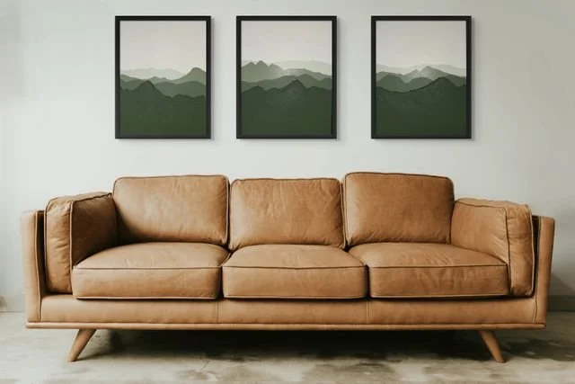 3 panel green mountain abstract 1.jpg