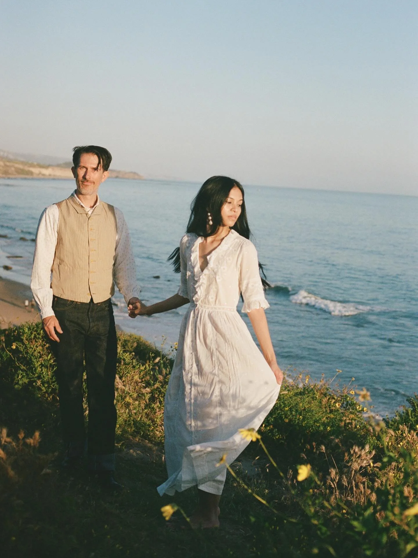 I&rsquo;m a simple girl! I like to photograph a beautiful couple at golden hour on crystal cove! Perks if a beautiful @shopdoen dress is involved!