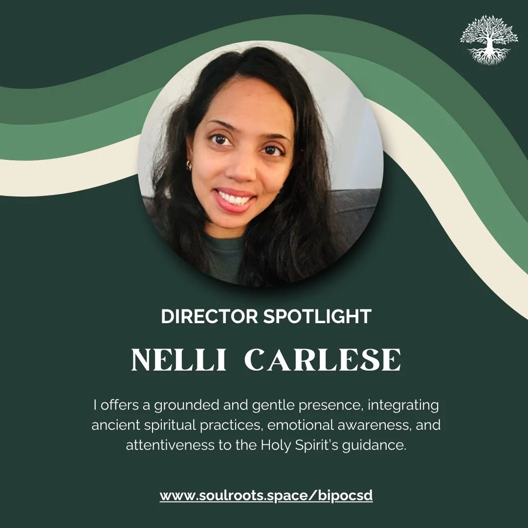 SoulRoots is honored to partner with and highlight spiritual directors of color, who creates space for others to encounter God in meaningful ways.
To explore the full list, visit: soulroots.space/bipocsd

This week, we&rsquo;re featuring Nelli Carles