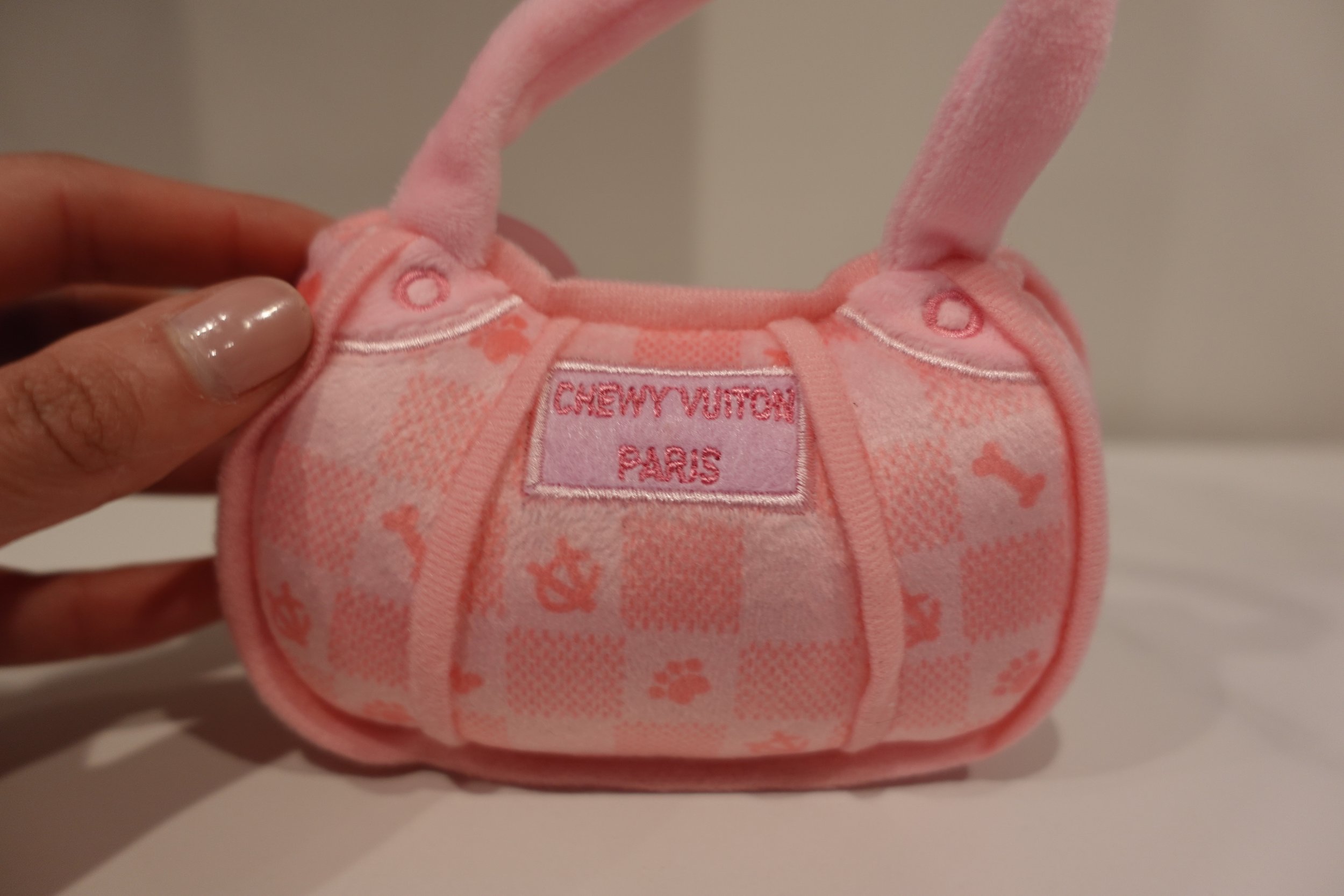 Chewy Vuitton Pink Dog Toy - Small