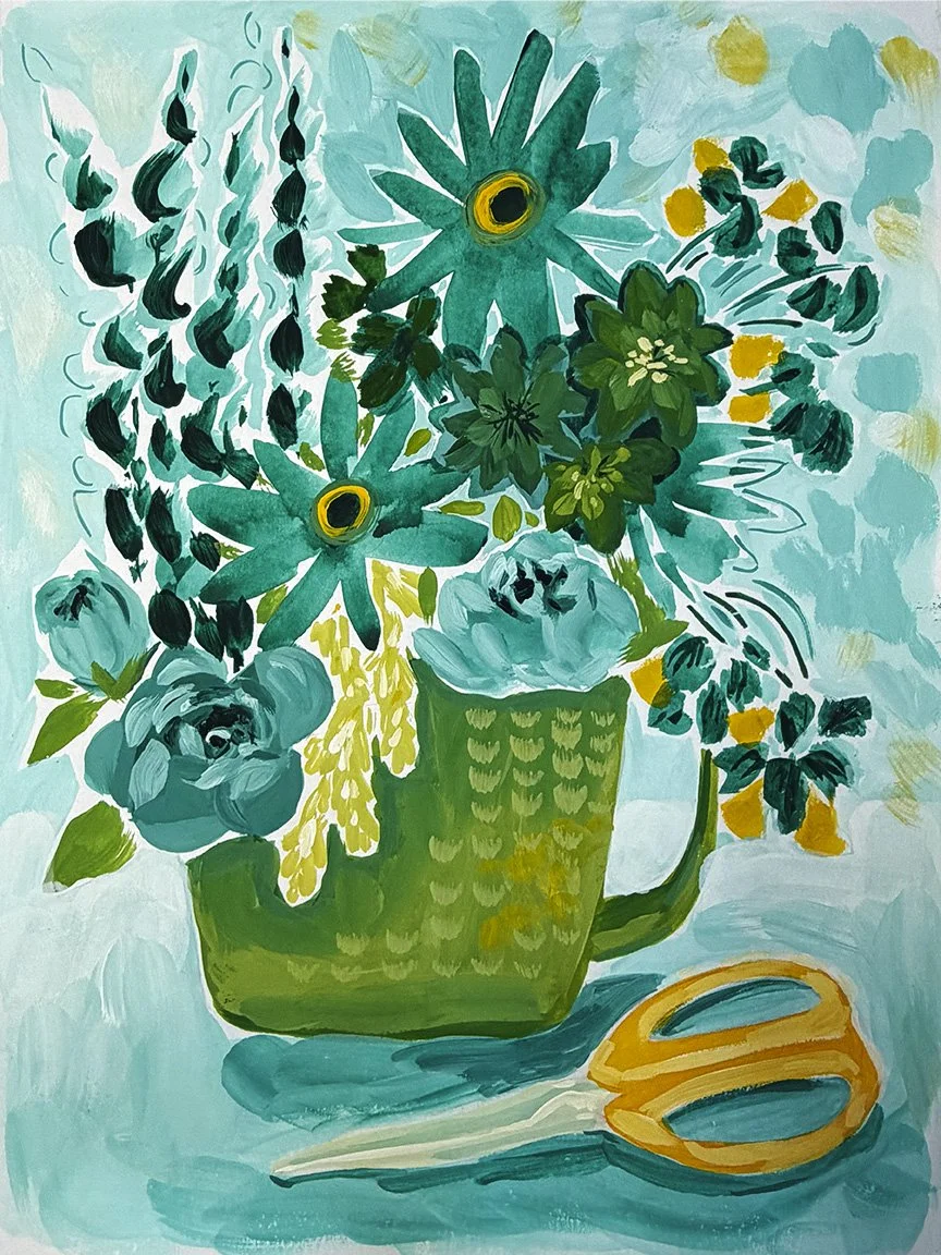 Green Floral