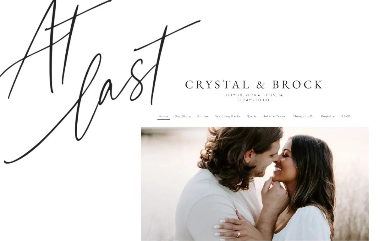 wedding website