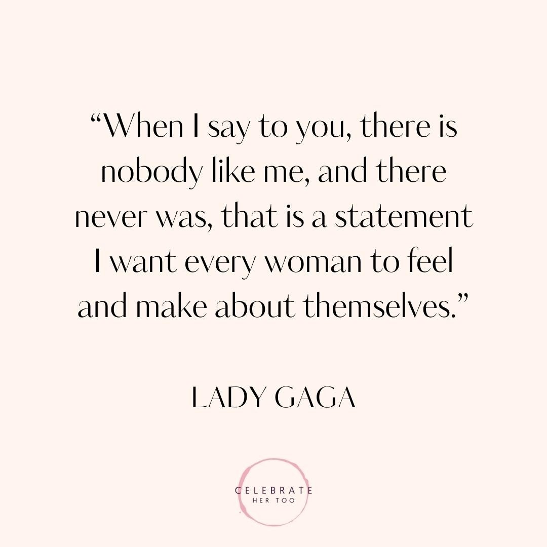 There's nobody like you. 💖👑
@ladygaga
.
.
.
#celebratehertoo
#unique #independent #besties #womenempowerment #lifestyle #strength #positivevibes
#sheinspiresme #girlboss #bossbabe #girlpower #recognition #celebrate #appreciate #loveyourself #happin