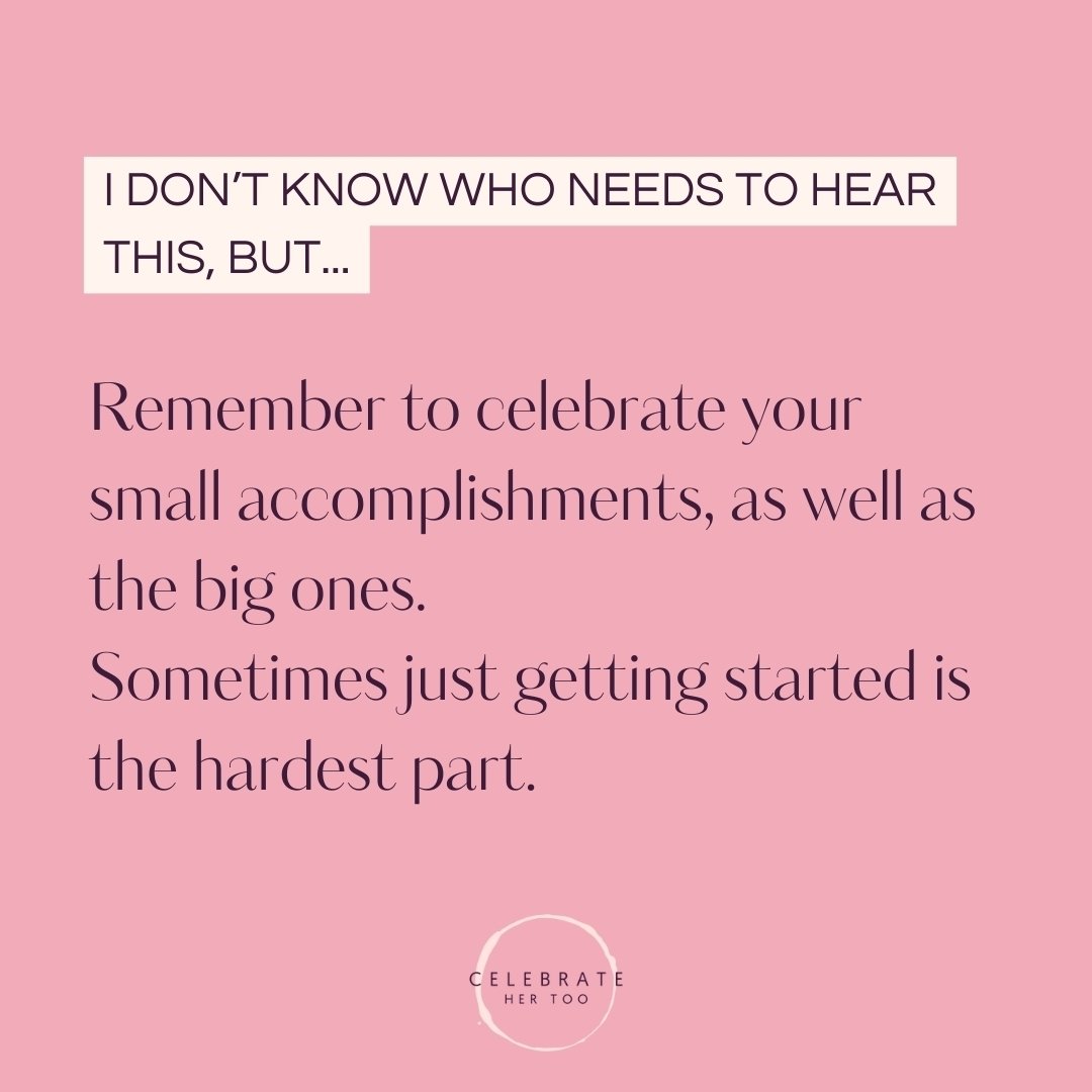 Small wins are important too! 🩷⁣
What are you celebrating this week?
.
.
.
#celebratehertoo
#unique #independent #besties #womenempowerment #lifestyle #strength #positivevibes
#sheinspiresme #girlboss #bossbabe #girlpower #recognition #celebrate #ap